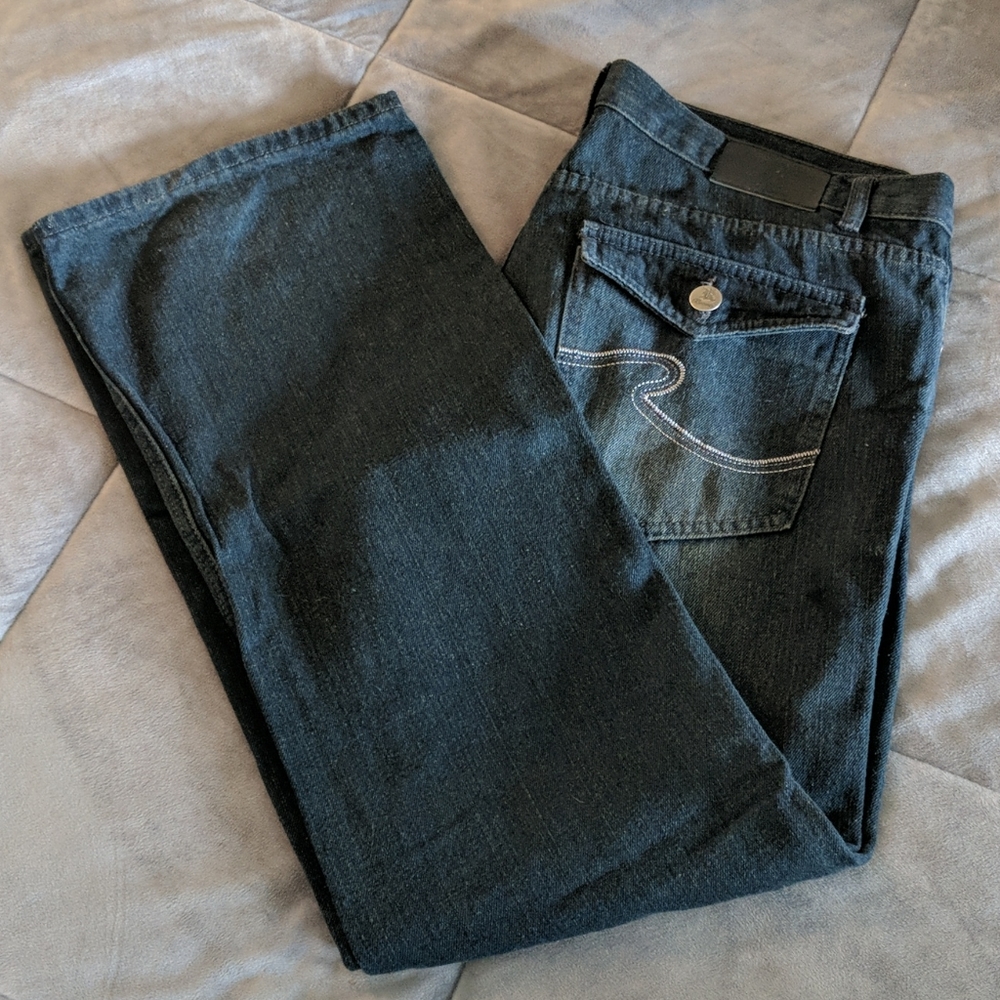 R Brand light washed jeans
